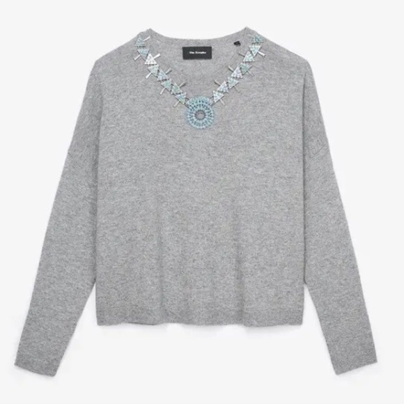 NWT The Kooples Cashmere and Wool Blend Sweater - Picture 2 of 8